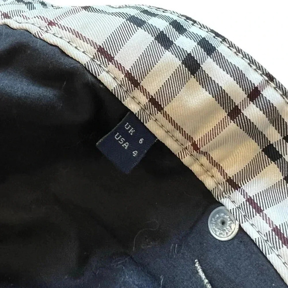 Burberry London Women's Brown Soft Cotton Straight Leg Chino Pants 4 - Picture 4 of 5